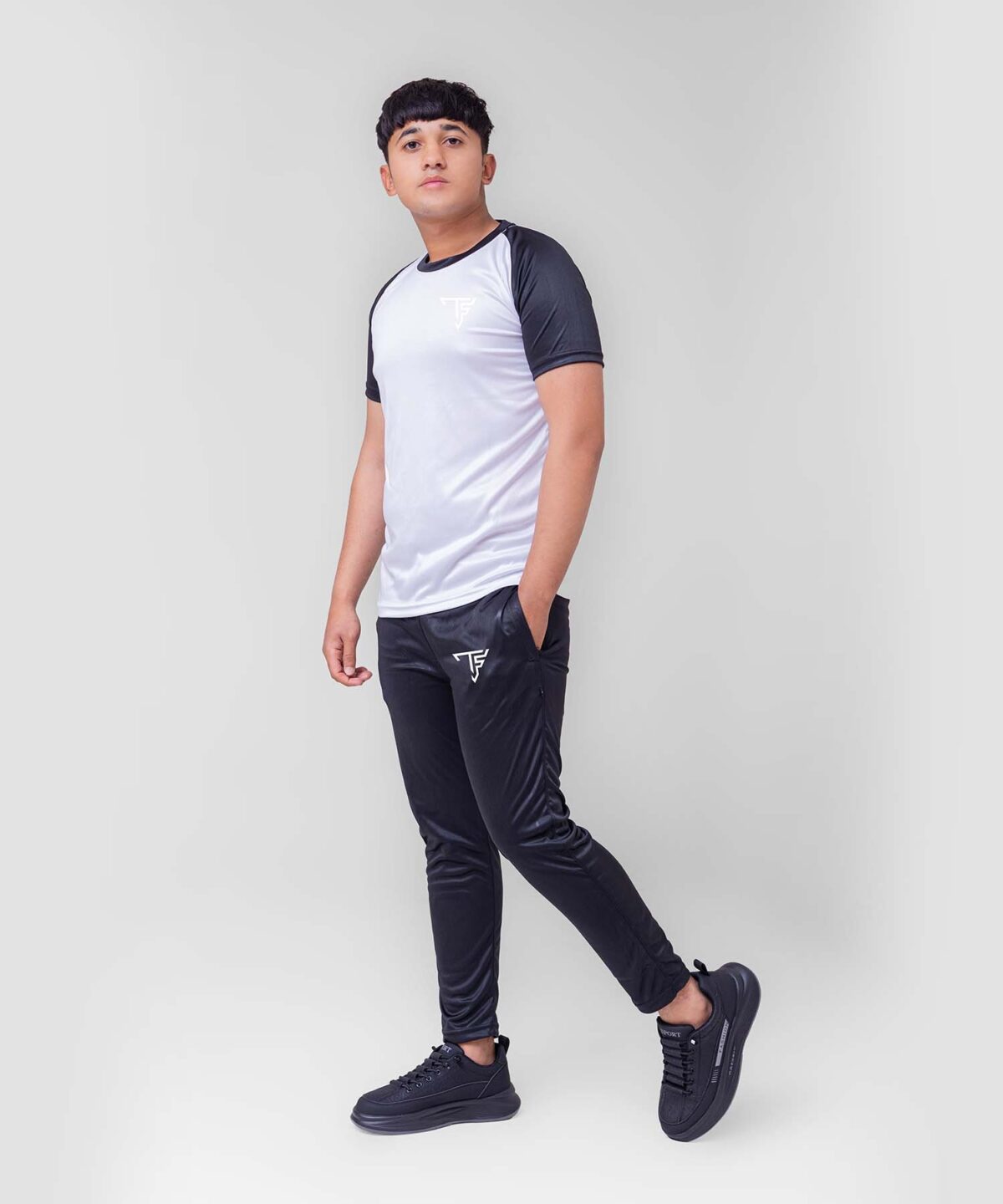 Men’s Premium Black & White Tracksuit - Image 3