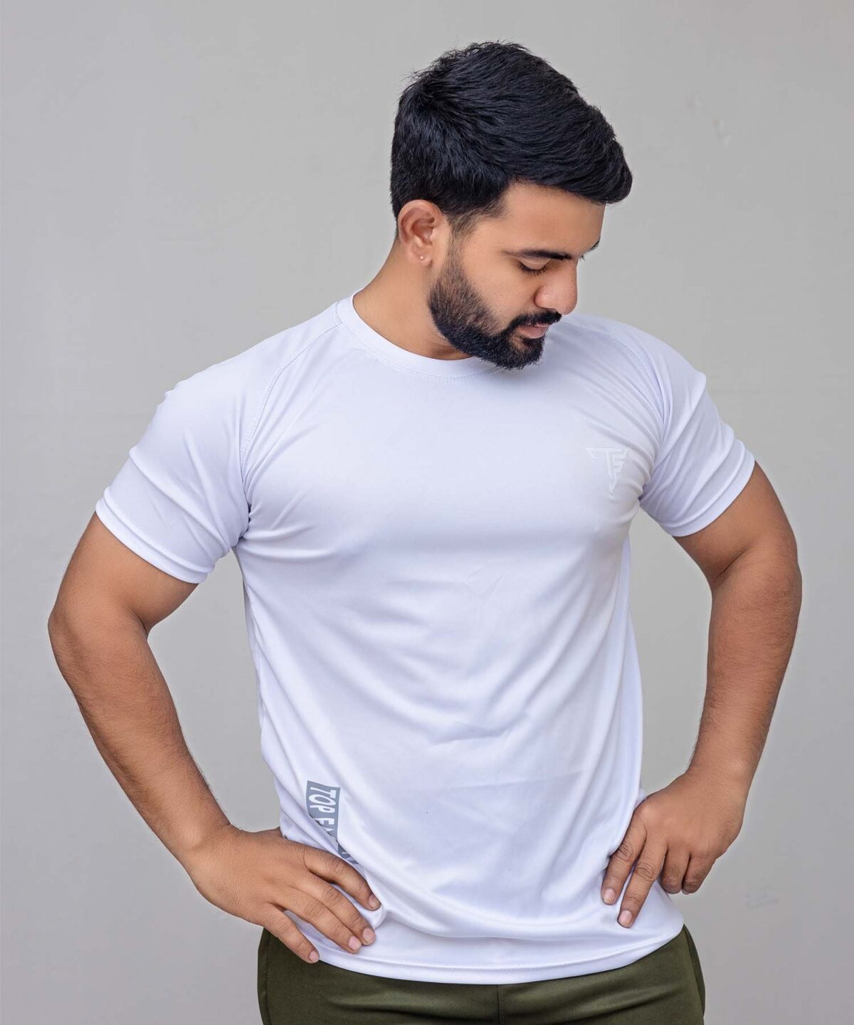 Classic White Sports T-Shirt - Image 2