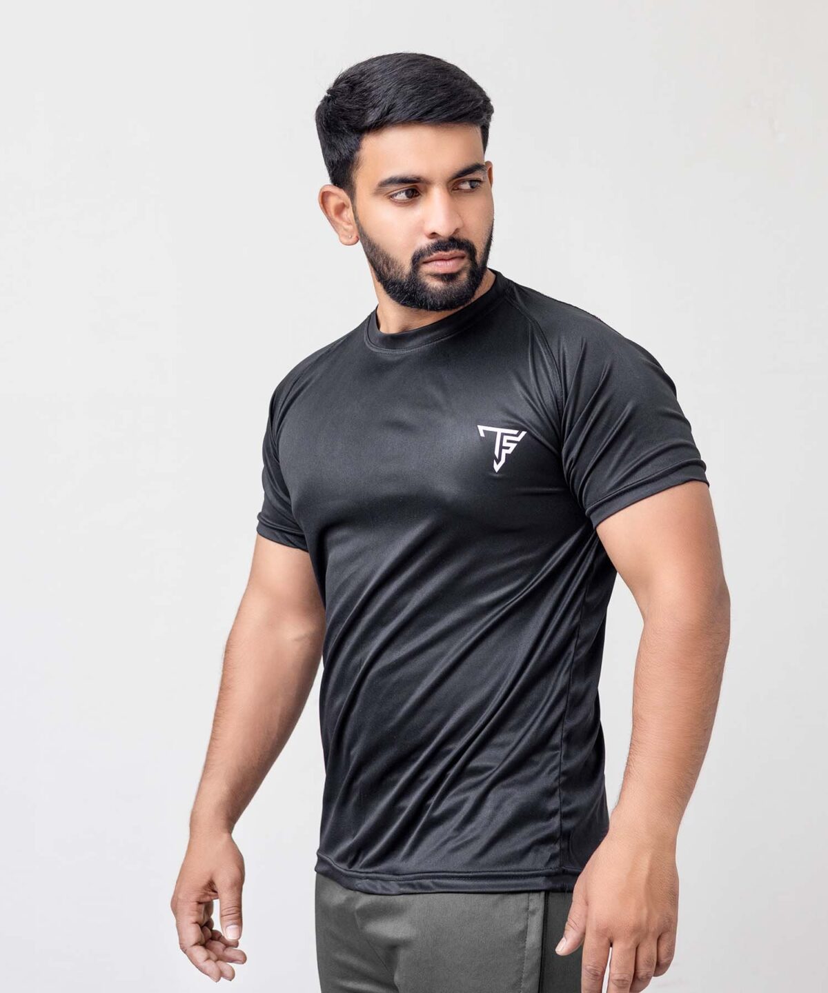 Men’s Black Sports T-Shirt - Image 2