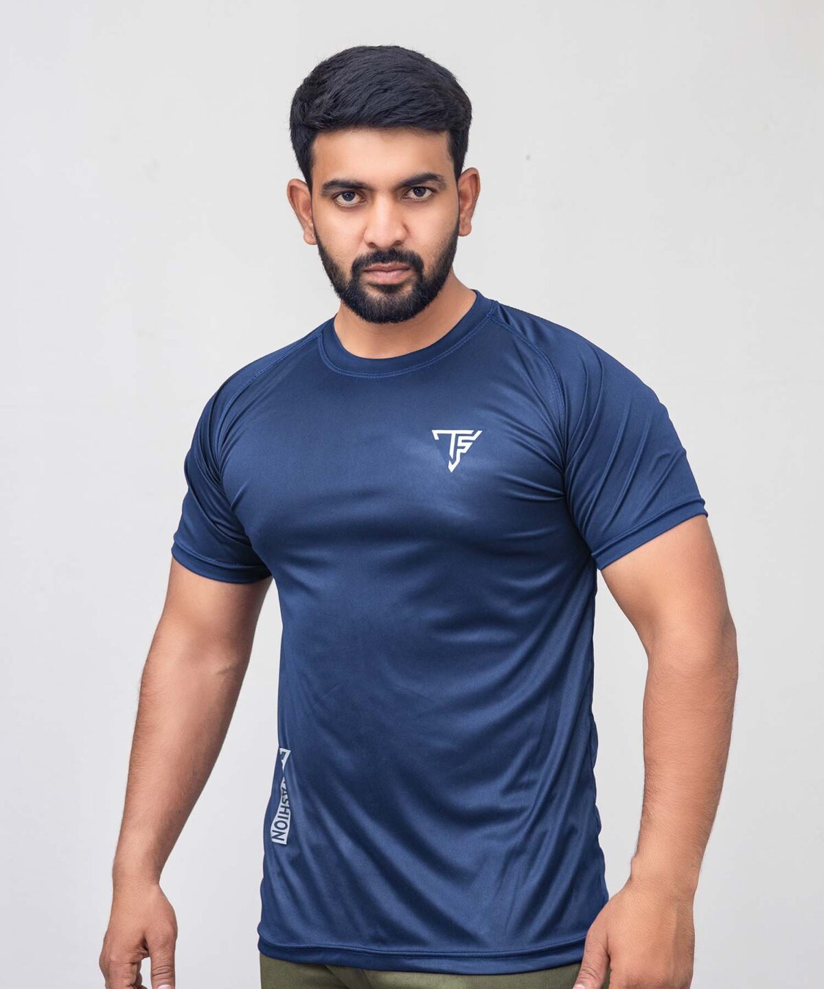 Men’s Navy Blue Sports T-Shirt - Image 2