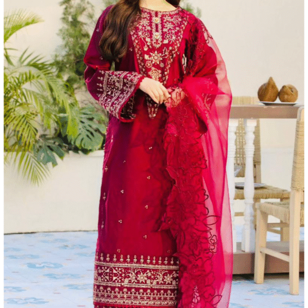 3pc Embroidered Lawn Suit