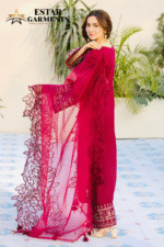 Qalamkar 3pc Embroidered Lawn Suit – Summer 2025 - Image 2