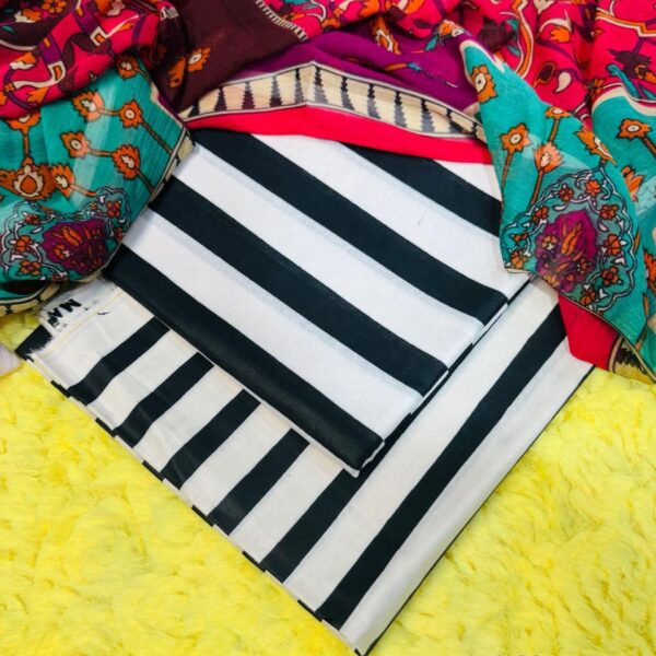 3PC Printed Lawn Suit
