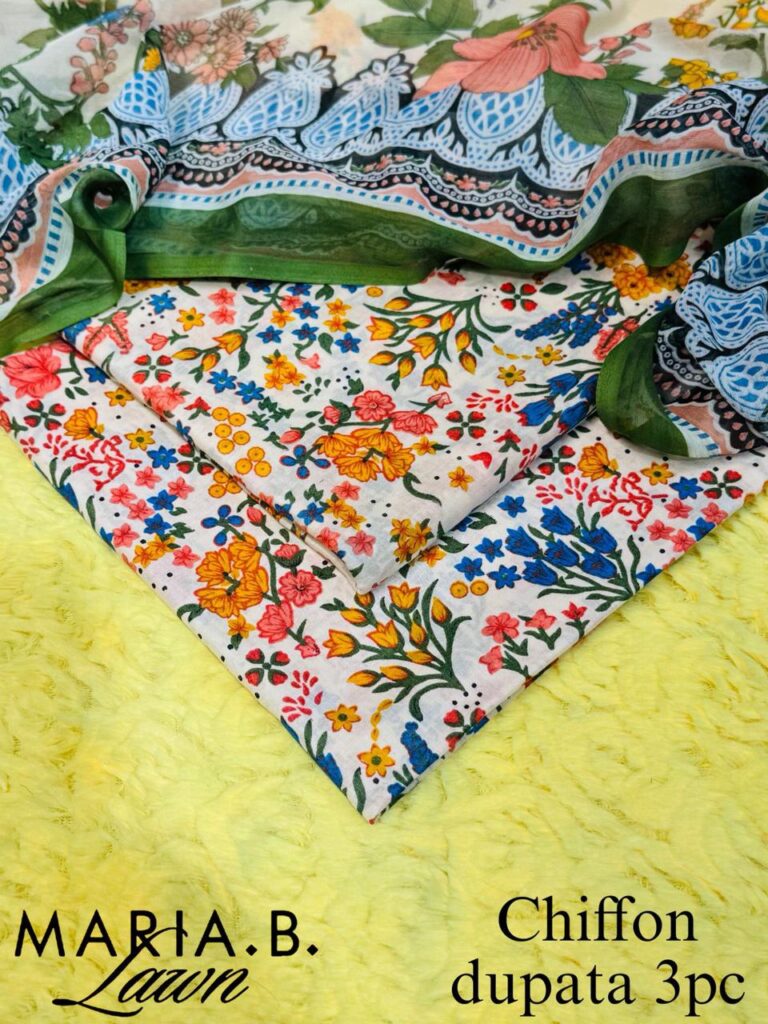 3PC Printed Lawn Suit