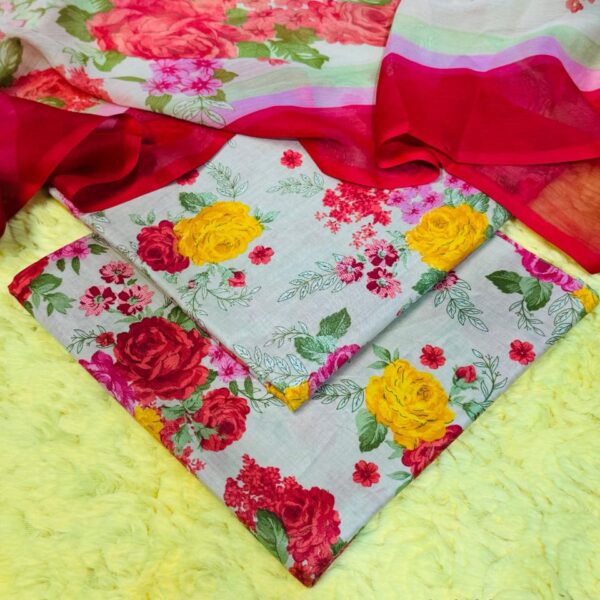 3PC Printed Lawn Suit