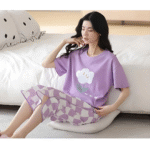 Comfortable Night Suit – Soft Cotton Sleepwear for Summer - Image 2
