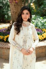 Qalamkar Luxury Lawn – 3PC Embroidered