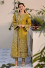 Qalamkar 3PC Lawn Suit – RM Embroidered - Image 3