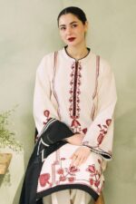 Zara Shahjhan 3PC Summer Suit – Embroidered - Image 3